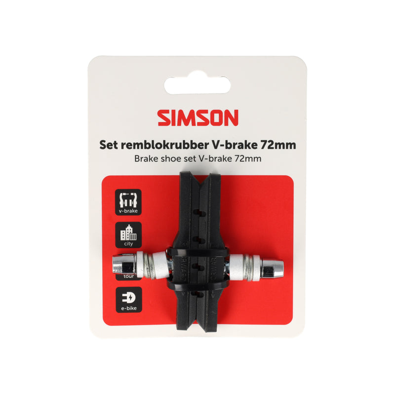 Afbeelding laden in galerijviewer, Simson remschoenen v-brake 72mm
