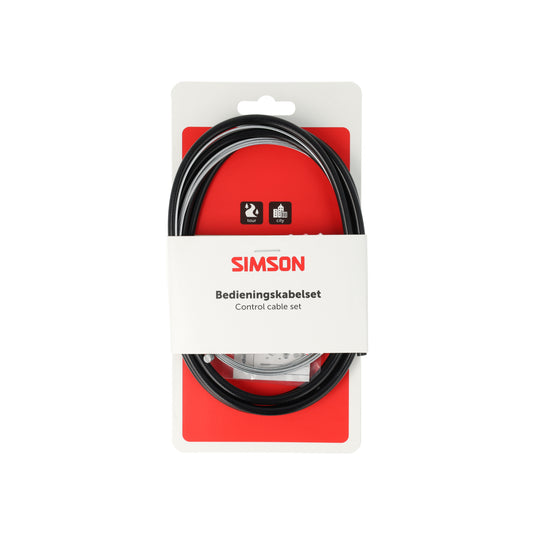 Simson versnellingskabelset compleet sa - zwart
