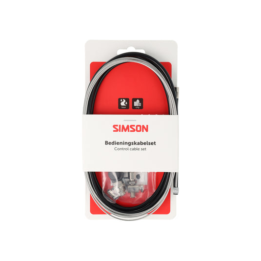 Simson remkabelset compleet shimano rollerbrake rvs zwart