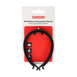 Rema tip top nederland b.v. simson s020930 broekklemmen kunststof met reflectie