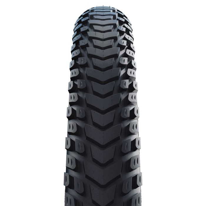 Afbeelding laden in galerijviewer, Schwalbe marathon mondial - wired - addix - dd - raceguard - 27.5x2.25 - black + reflex
