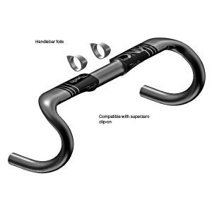 Afbeelding laden in galerijviewer, Deda carbon stuurbocht vinci shallow 440mm pob 31,7mm carb.
