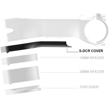 Dedacciai deda cover superbox 70-80mm nylon zwart