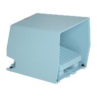 Harmony voetschakelaar 1xno 1x nc met kap en eindaanslag ip66 blauw