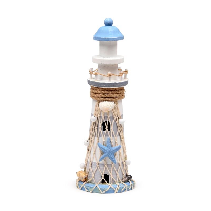 Afbeelding laden in galerijviewer, Strandsouvenir - vuurtoren blauw ster
