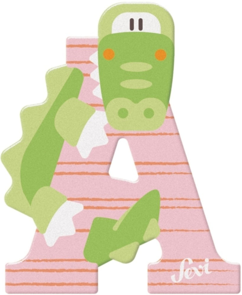 Afbeelding laden in galerijviewer, Sevi letter a alligator: 10 cm (83001)
