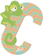 Sevi letter c chameleon: 10 cm (83003)