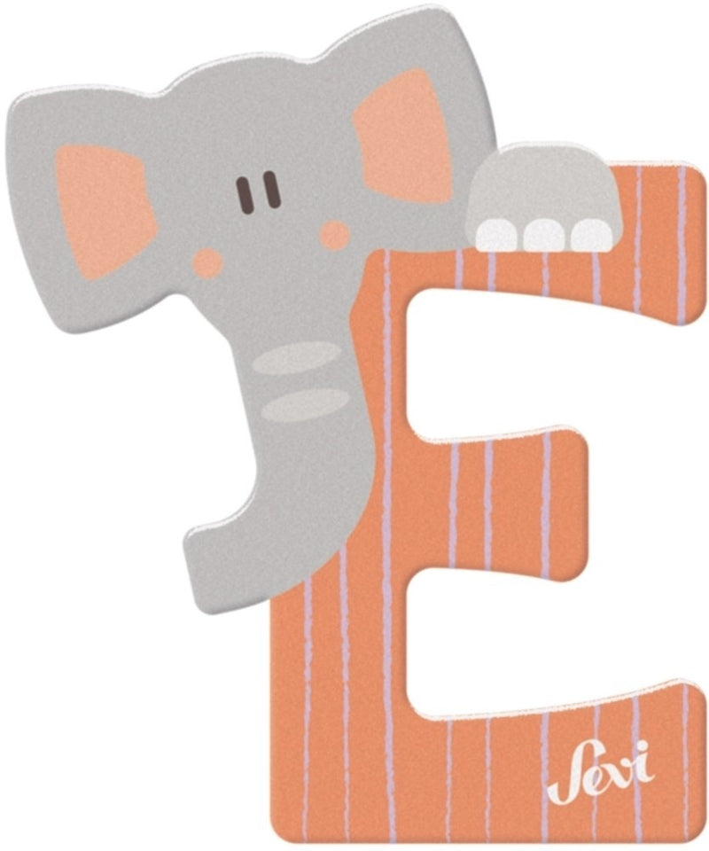 Afbeelding laden in galerijviewer, Sevi letter e elephant: 10 cm (83005)
