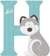 Sevi letter h husky: 10 cm (83008)