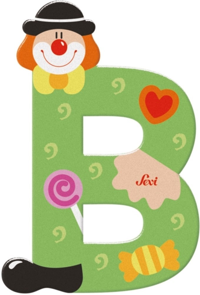 Afbeelding laden in galerijviewer, Sevi letter clown b: 10 cm (81738)
