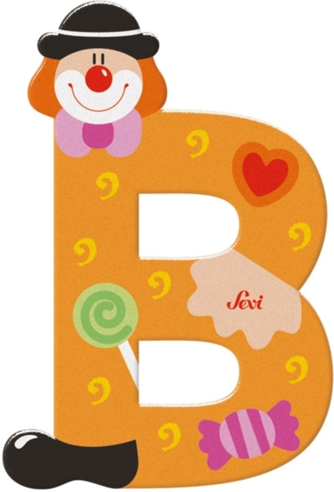 Afbeelding laden in galerijviewer, Sevi letter clown b: 10 cm (81738)
