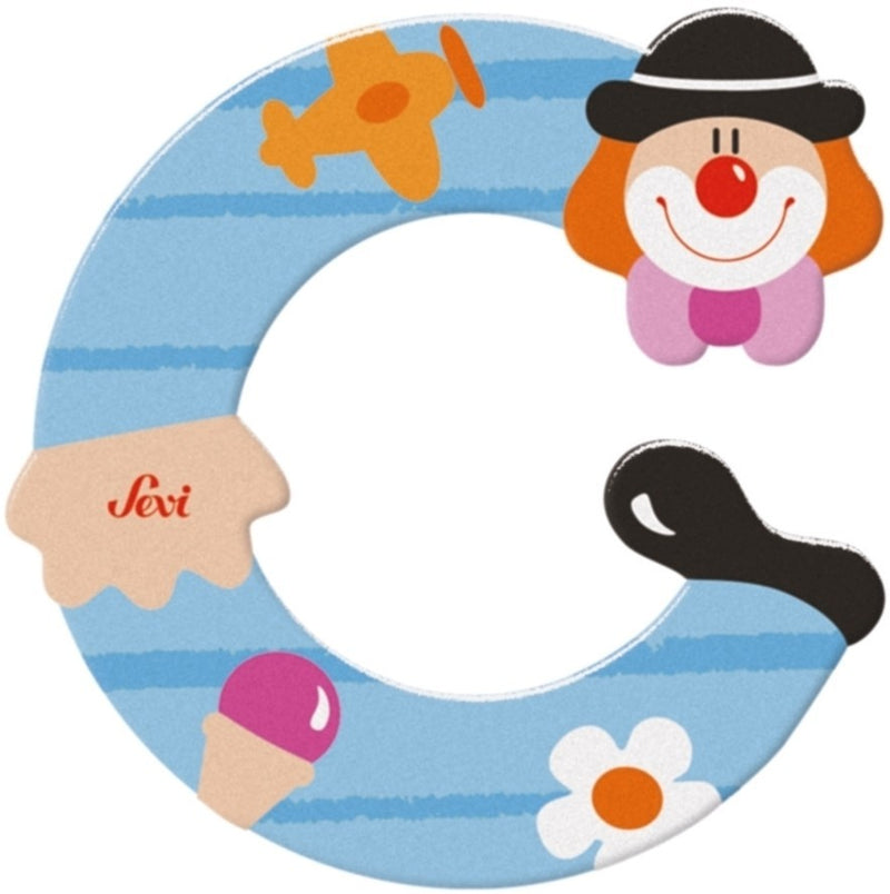 Afbeelding laden in galerijviewer, Sevi letter clown c: 10 cm (81739)
