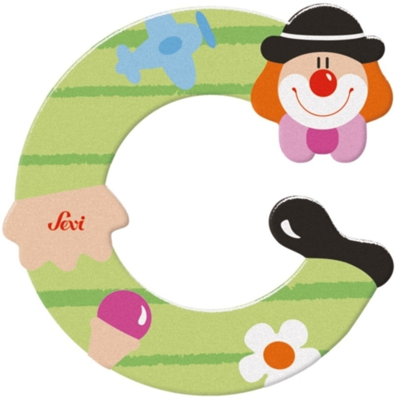 Afbeelding laden in galerijviewer, Sevi letter clown c: 10 cm (81739)

