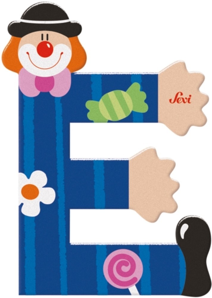 Afbeelding laden in galerijviewer, Sevi letter clown e: 10 cm (81741)
