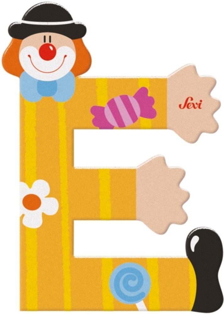 Afbeelding laden in galerijviewer, Sevi letter clown e: 10 cm (81741)
