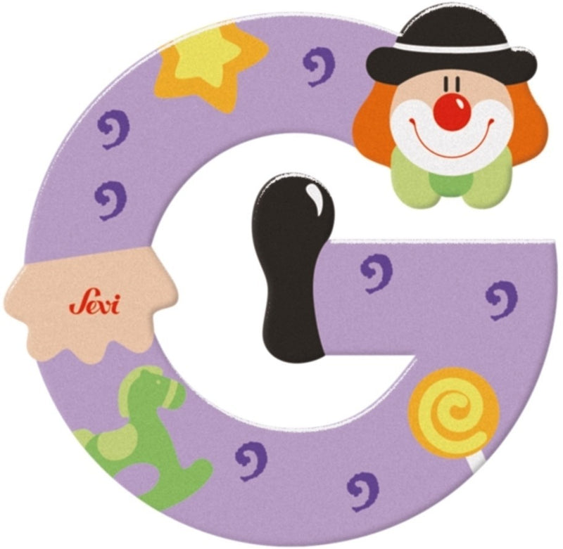 Afbeelding laden in galerijviewer, Sevi letter clown g: 10 cm (81743)
