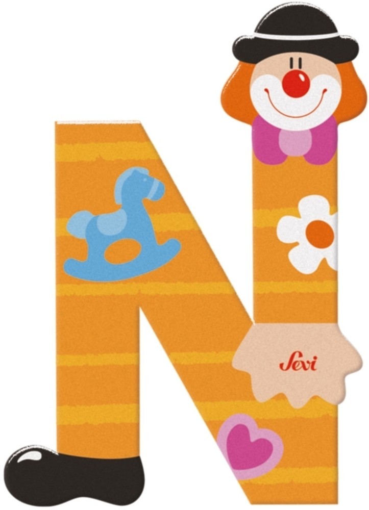 Afbeelding laden in galerijviewer, Sevi letter clown n: 10 cm (81750)
