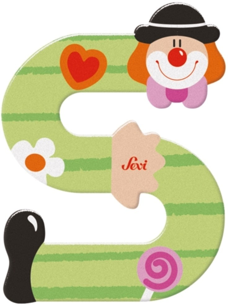 Afbeelding laden in galerijviewer, Sevi letter clown s: 10 cm (81755)
