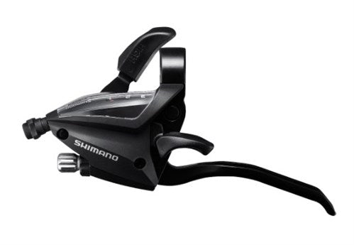 Shimano versteller met remhendel st-ef500-4 voor links - 4 vingers - 3 speed - zwart