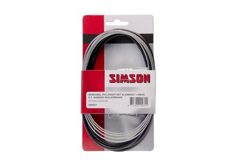 Afbeelding laden in galerijviewer, Simson rollerbrake remkabelset compleet RVS grijs op kaart
