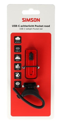 Afbeelding laden in galerijviewer, Simson koplamp pocket usb-c rood
