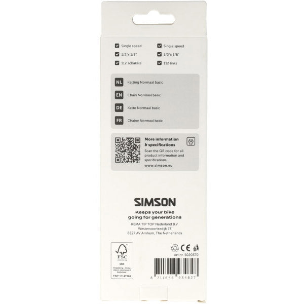 Afbeelding laden in galerijviewer, Simson ketting basic normaal
