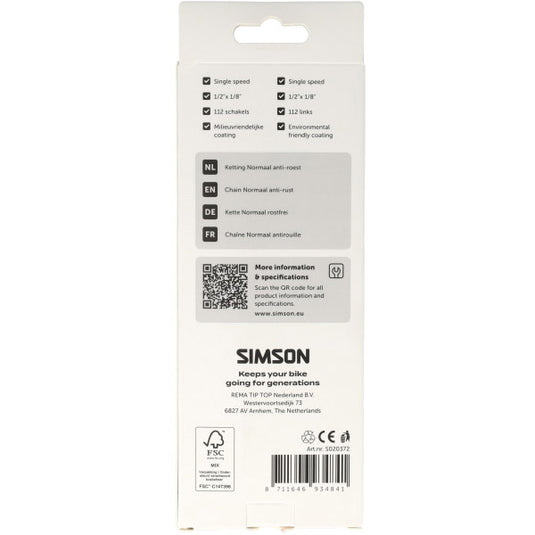 Simson ketting normaal anti-roest