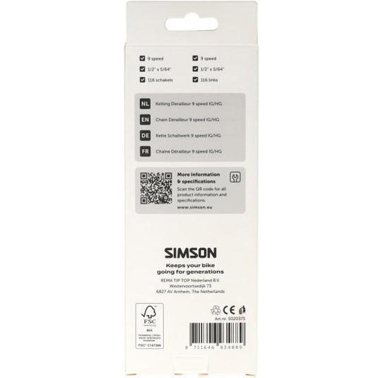 Simson ketting derailleur 9v ig exa