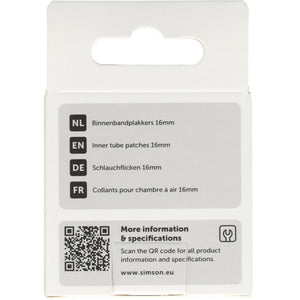 Simson binnenbandpleisters 16mm 8st