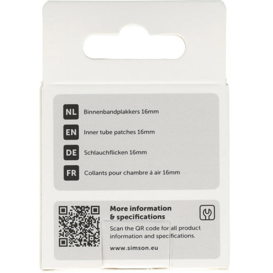 Simson binnenbandpleisters 16mm 8st
