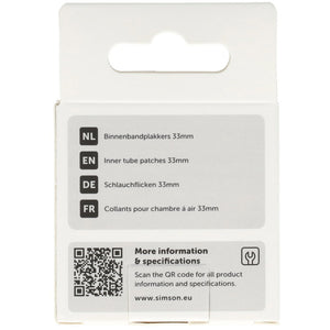 Simson binnenbandpleisters 33mm 8st