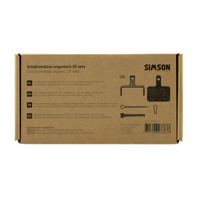 Afbeelding laden in galerijviewer, Rema tip top nederland b.v. simson schijfremblok organisch (25st)
