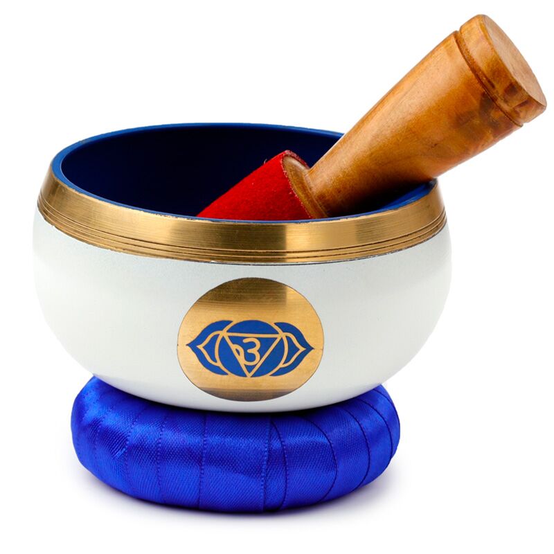 Afbeelding laden in galerijviewer, Blauw chakra klankschaal
