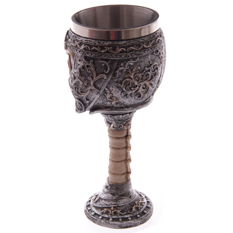 Afbeelding laden in galerijviewer, Strijder schedel gothic decoratieve kelk
