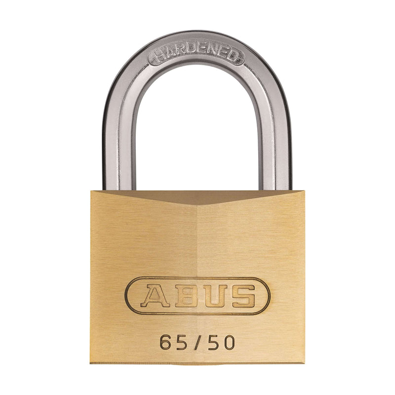 Afbeelding laden in galerijviewer, Abus Messing hangslot 65 50mm Goud - 7 cm

