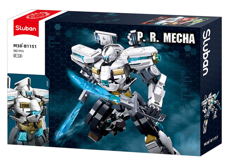 Afbeelding laden in galerijviewer, Sluban p.r. mecha wit grijs (m38-b1151)
