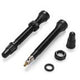 Miche tubeless ventiel 46mm aluminium zwart (2st)