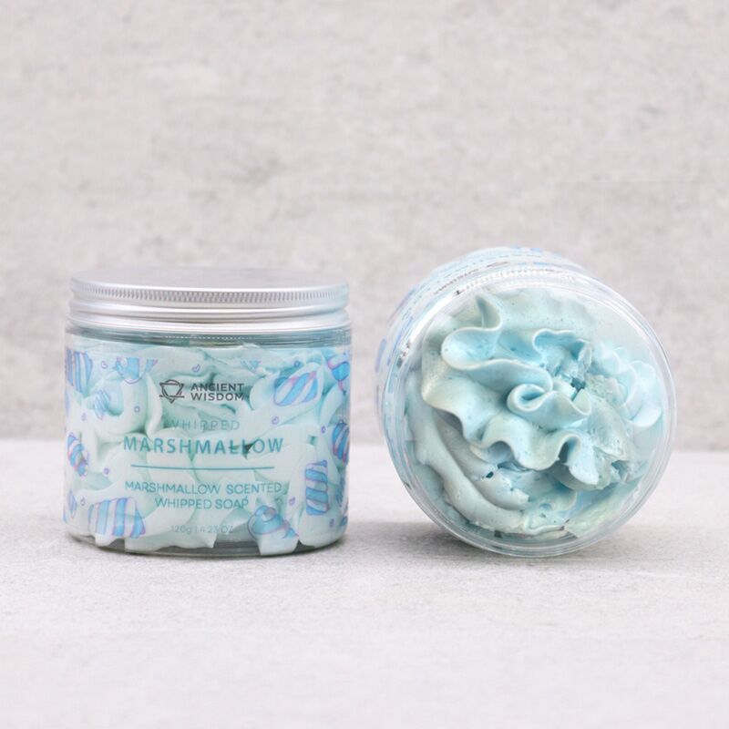 Afbeelding laden in galerijviewer, Marshmallow pot met whipped soap bodywash
