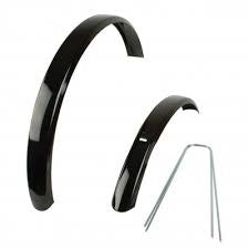 Stel spatborden 20 cpl. ATB staal zwart