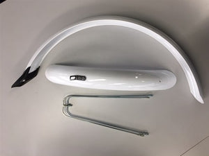 Eurofender stel spatborden 20 inch 58mm pvc wit