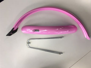 Eurofender stel spatborden 20 inch 58mm pvc roze
