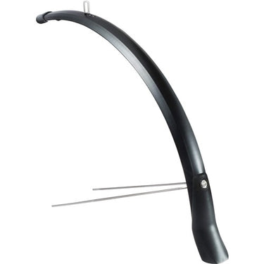 Voorspatbord 28 Lampo 58 mm breed - mat zwart