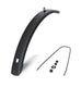 Eurofender voorspatbord 28 inch 72mm vlak mat zwart tempo square