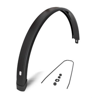Eurofender achterspatbord 28 inch 72mm vlak mat zwart tempo squa