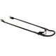 spatbordstang achter bumper 28x1 1 2 mat zwart