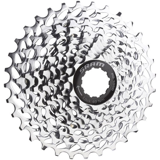 Spanninga sram cassette pg-1050 10v 12-28t zilver