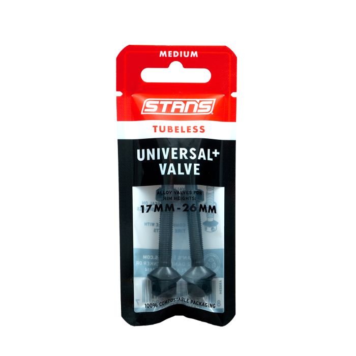 Afbeelding laden in galerijviewer, Stan's tubeless universal+ valves - medium - black
