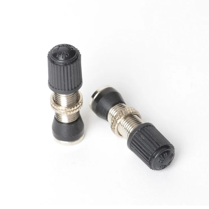Afbeelding laden in galerijviewer, Stans stan's valve stem (pair) - universal, schrader, 10mm base - 32mm
