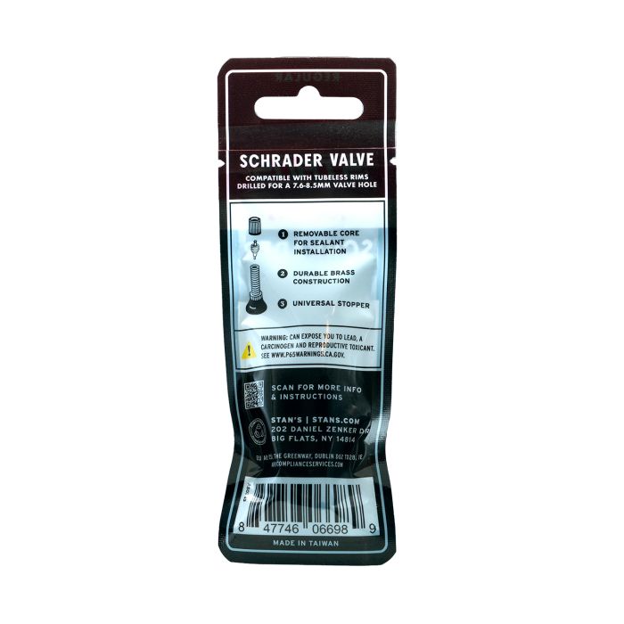 Afbeelding laden in galerijviewer, Stan's valve stem (pair) - universal, schrader, 10mm base - 32mm
