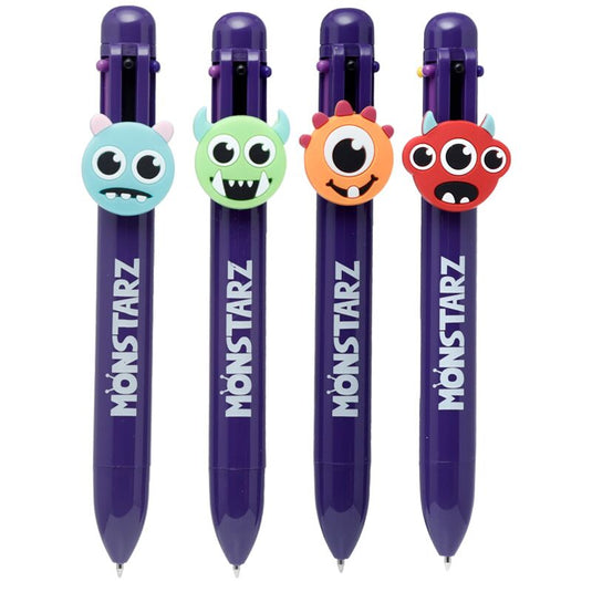 Monstarz monster meerkleurige pen (6 kleuren)